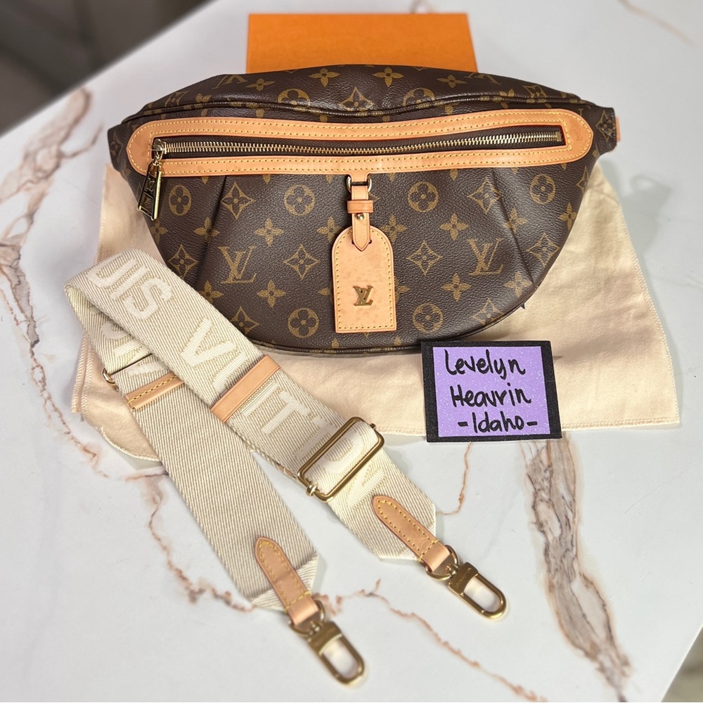 SOLD-Authentic Louis Vuitton High Rise Bumbag Monogram